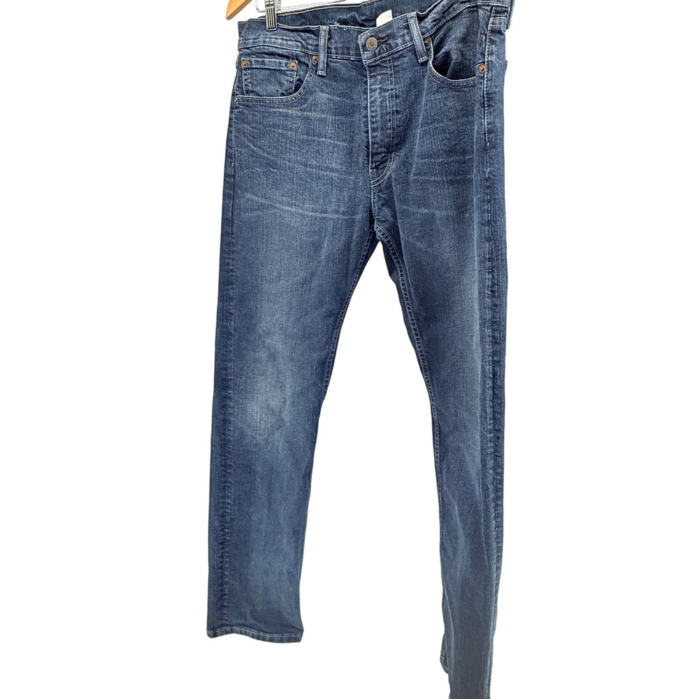 Levi's 505 Mens‎ W33 L34 Blue Wash Denim Straight Fit Jeans